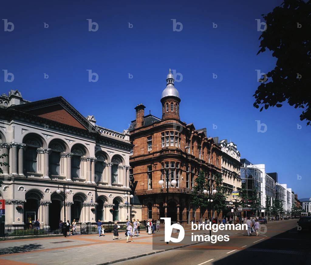 Royal Avenue, Belfast, Ireland; People Walking Down Belfast's Main Shopping Streets (photo)