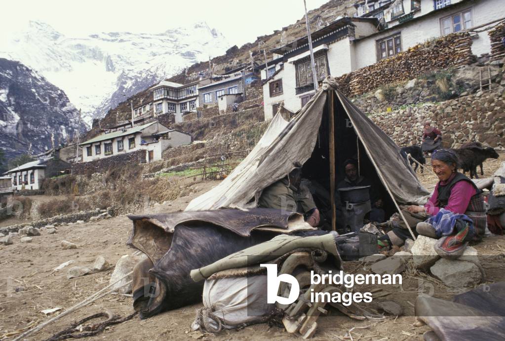 Living in a Tent, Namche Bazaar, Solo Khumbu Region, Nepal (photo)