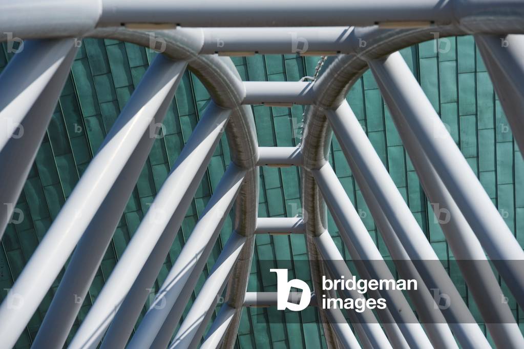 Detail of bridge to the Nemo science centre, Amsterdam, Holland (photo)