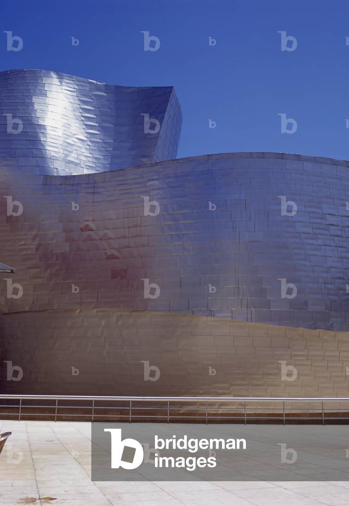 Exterior Detail of Guggenheim Museum (photo)