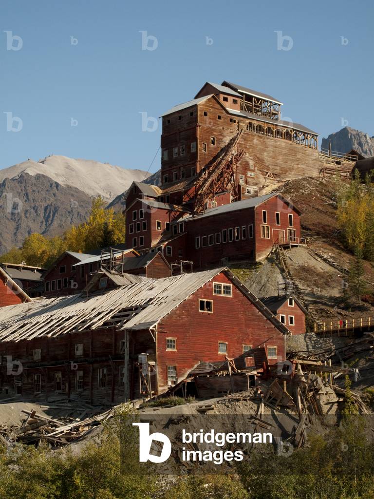View Of The Mill Building, Kennecott Mines National Historic Landmark, Wrangell-St, Elias National Park & Preserve, Southcentral Alaska, Autumn (photo)