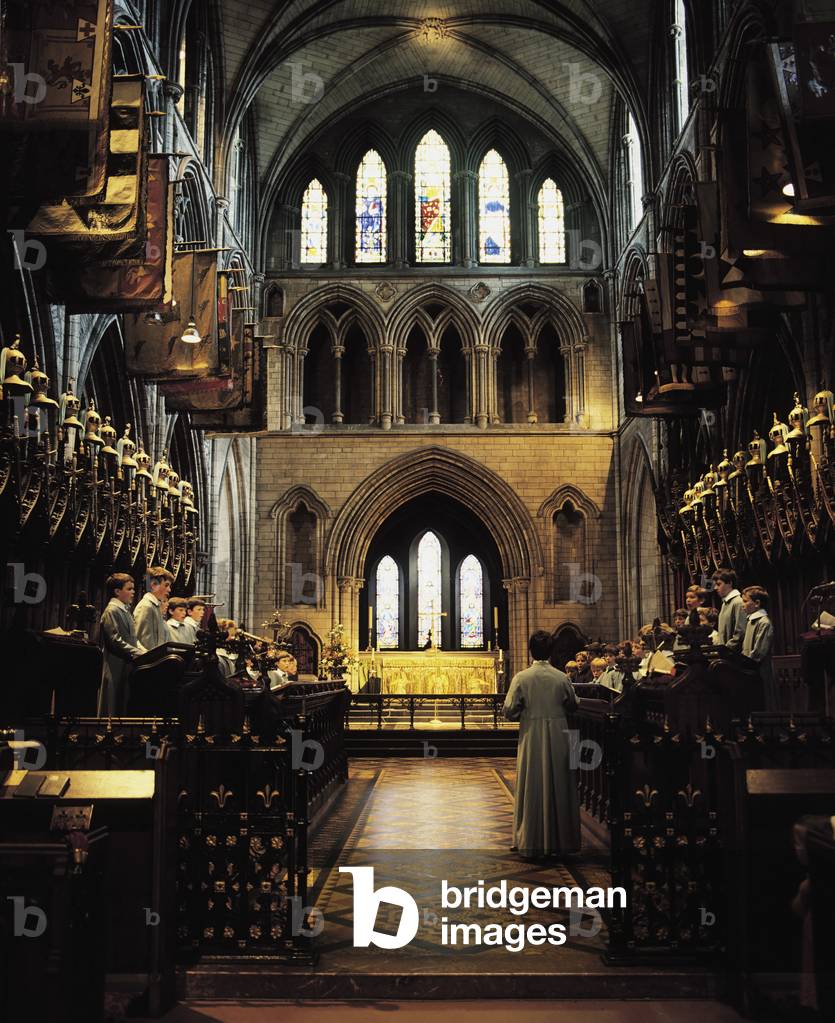 St. Patrick's Cathedral, Dublin, Co Dublin, Ireland; Altar 12Th Century Cathedral (photo)