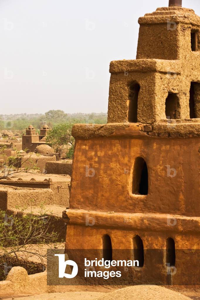Niger, Central Niger, Tahoa region, Traditional mud brick mosque, Yaama Village (photo)
