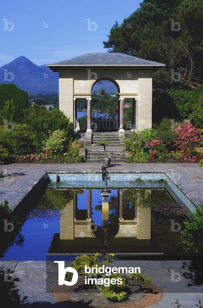 Ilnacullin Gardens, Co Cork, Ireland; Pool In The Italianate Garden (photo)