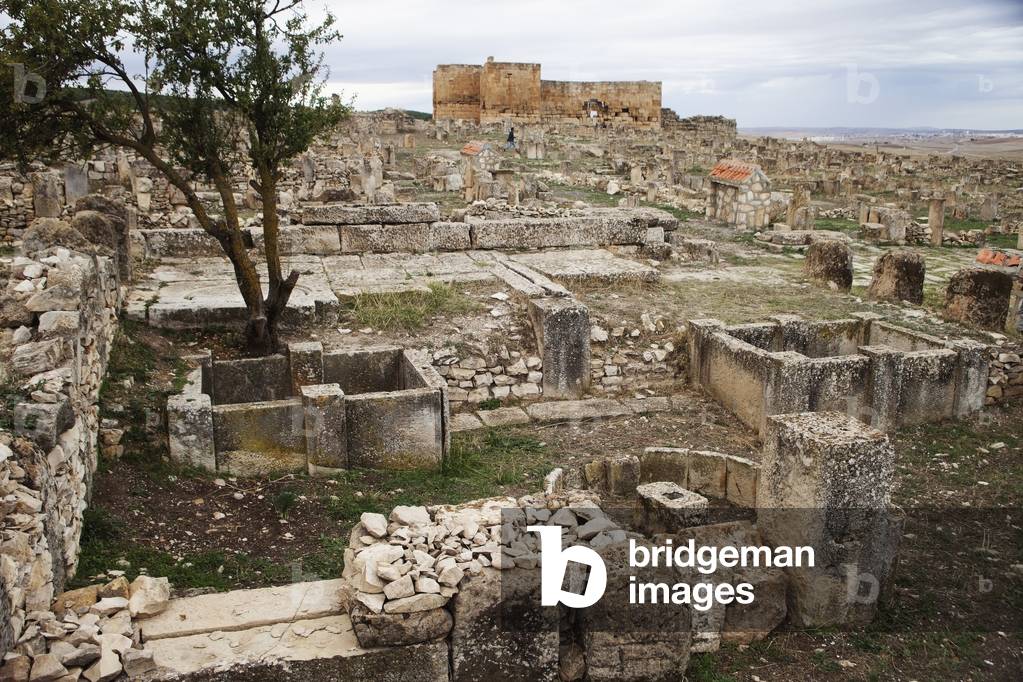Olive press and Byzantine fort, Madure site, near Souq Ahras, Algeria (photo)