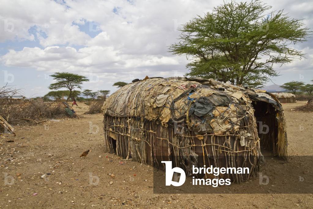 Samburu hut, Samburu County, Kenya (photo)