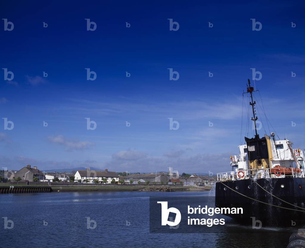 Arklow Harbor,Co Wicklow,Ireland;Ship On Avoca River (photo)