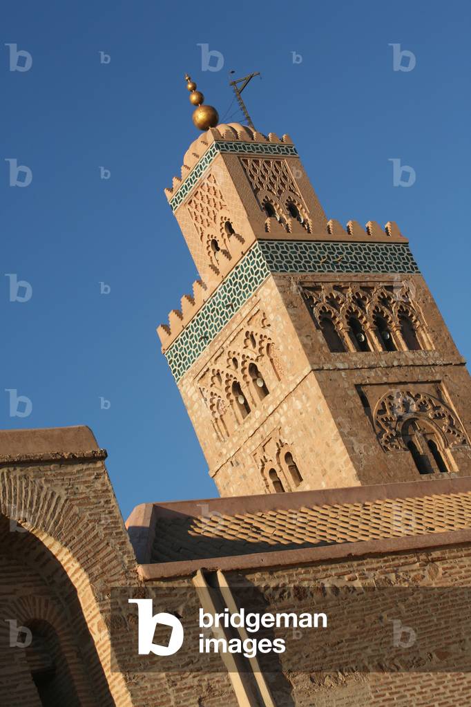 Morocco, Largest Mosque in Marrakesh, Marrakech, Minaret of Koutoubia Mosque (photo)