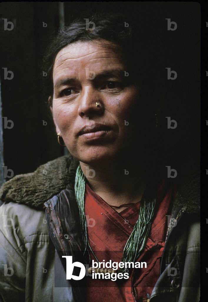 Man Looks Into the Distance, Namche Bazaar, Solo Khumbu Region, Nepal (photo)