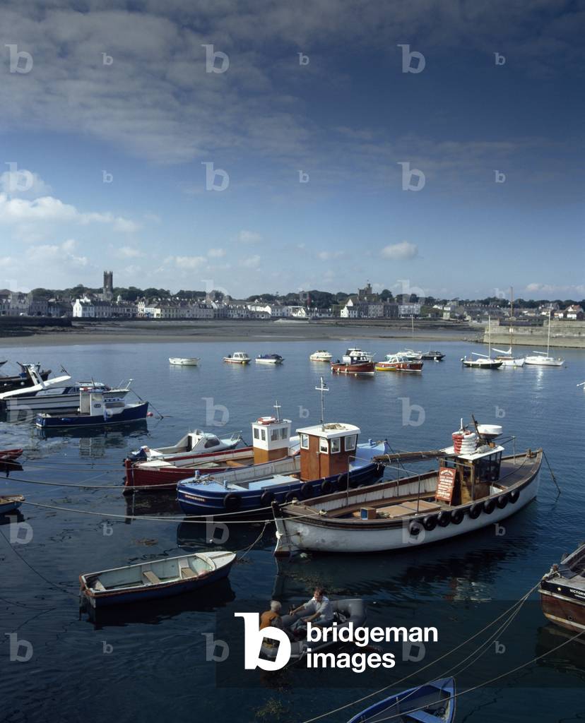 Dunaghadee Harbour,Co Down,Northern Ireland;Boats In The Harbour (photo)