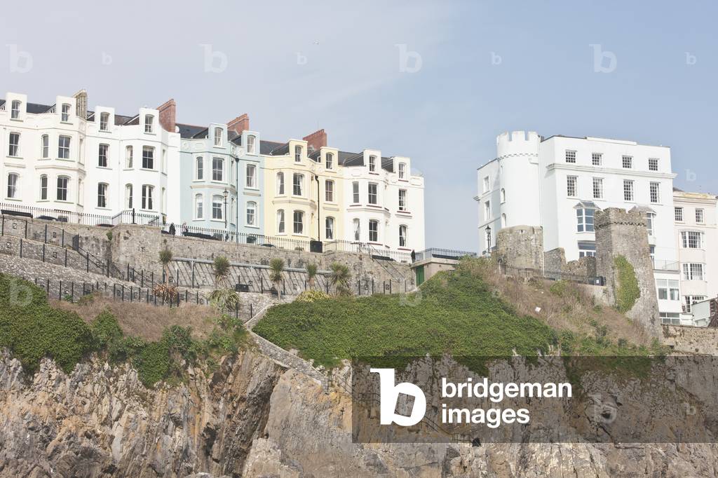 Townhouses, South Beach, Tenby, Pembrokeshire Coast Path, Wales, United Kingdom (photo)