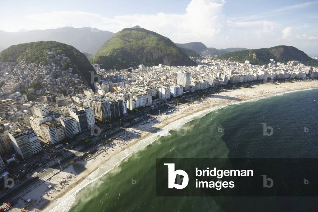 Brazil, Aerial view of coastline, Rio de Janeiro (photo)