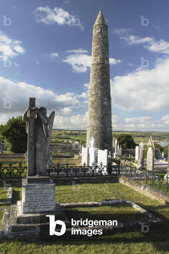 Ardmore Round Tower In Munster Region; County Waterford, Ireland (photo)
