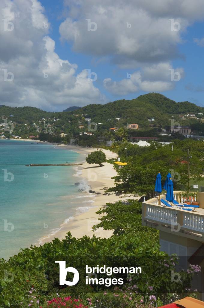 Grenada, Elevated view of Grand Anse Beach, Caribbean (photo)