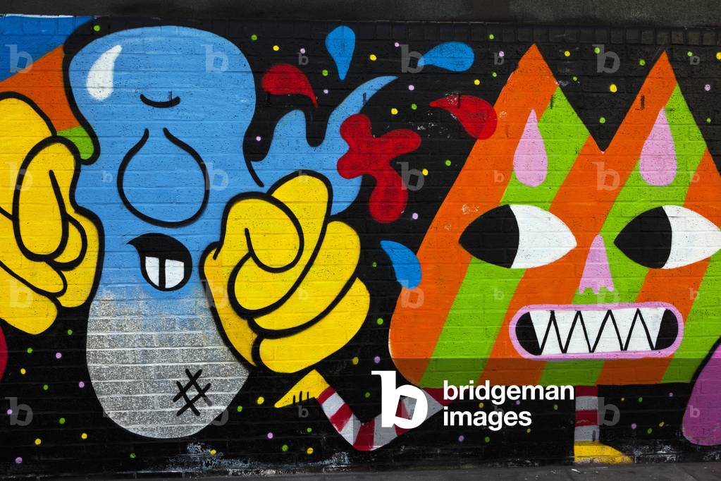 Street Art at Redchurch Street, Shoreditch, London, England, UK  (photo)