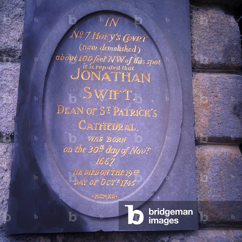 Plaque To Jonathan Swift, Near Dublin Castle, Dublin, Co Dublin, Ireland (photo)