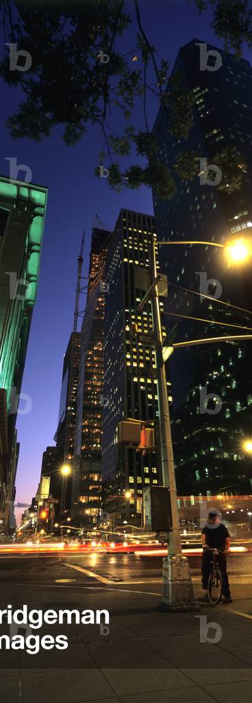 6Th Avenue (The Avenue of The Americas) Looking South at Dusk, Midtown Manhattan, New York, USA (photo)