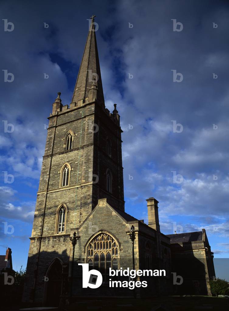 St. Columbs Cathedral,Co Derry,Ireland;Church Exterior Early Evening (photo)