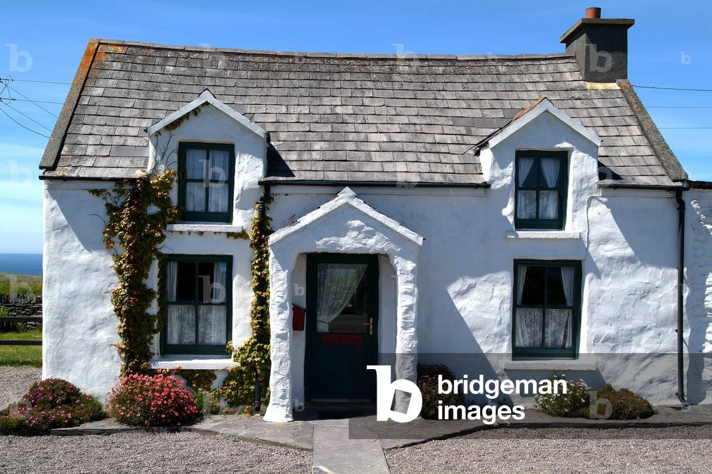 Valentia Island, Co Kerry, Ireland; An Old Traditional Cottage (photo)