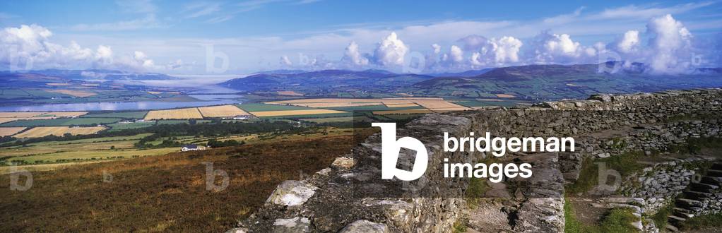 Grianan Of Aileach, Inishowen, Co Donegal, Ireland; Iron Age Stone Enclosure With Lough Swilly In The Distance (photo)