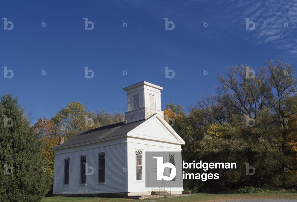 Wooden Whitewashed Church (photo)