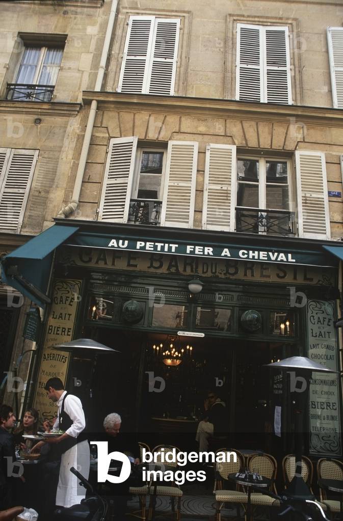 Outside of A Cafe in Rue Ville Du Temple, in The Marais (Au Petit Fer A Cheval) (photo)