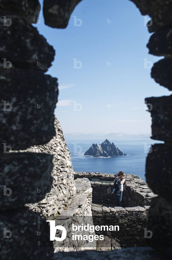 UK, Ireland, County Kerry, Skellig Islands, View of Little Skellig from Skellig Michael (photo)