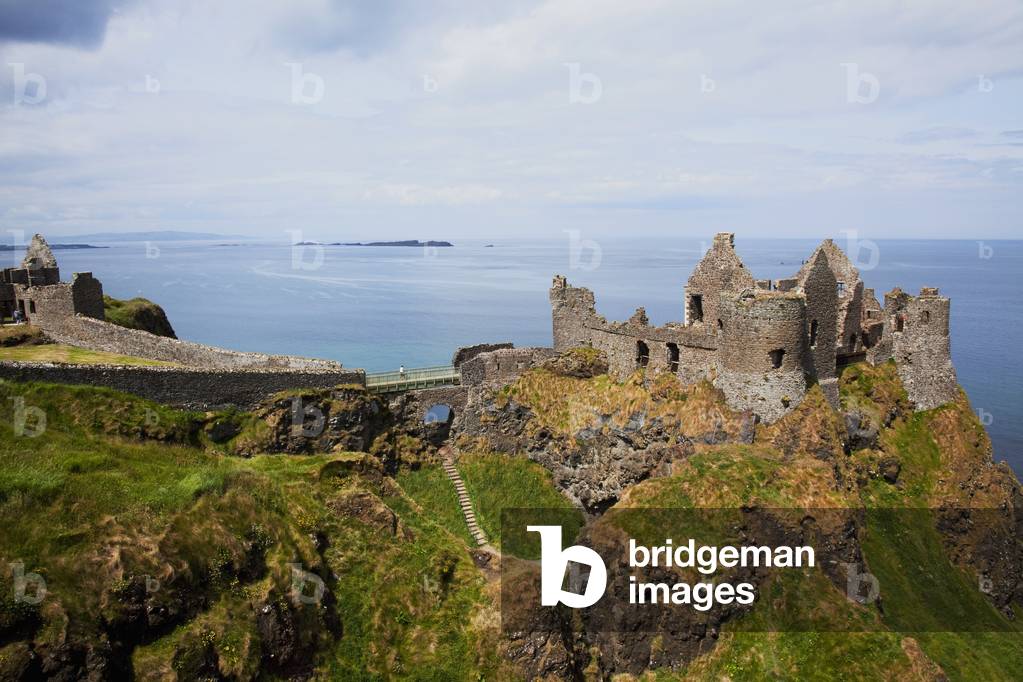 Exterior Of Medieval Dunluce Castle; County Antrim, Northern Ireland (photo)