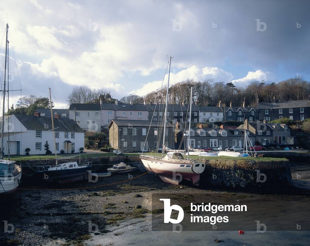 Strangford, Co Down, Northern Ireland; Boat In Foreshore Of Stranford Harbour (photo)