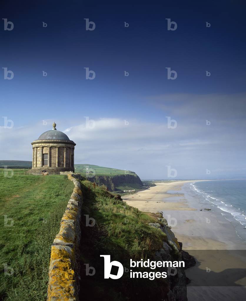 Mussenden Temple,Co Derry,Northern Ireland;Building At The Edge Of Cliff (photo)