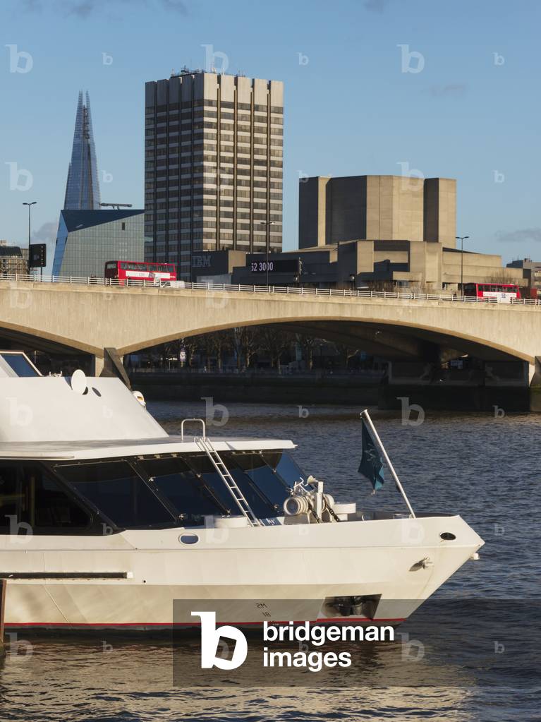 Shard and Waterloo Bridge, London, England, UK  (photo)