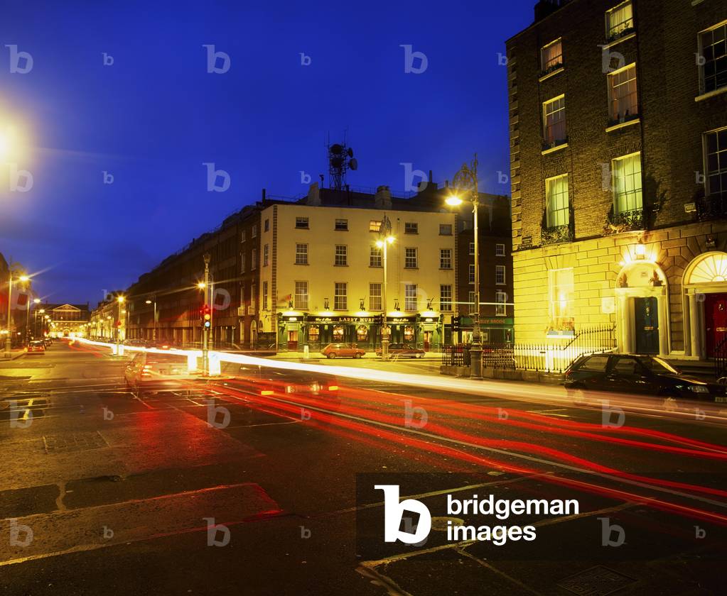 Dublin, Co Dublin, Ireland, Fitzwilliam Street By Night (photo)