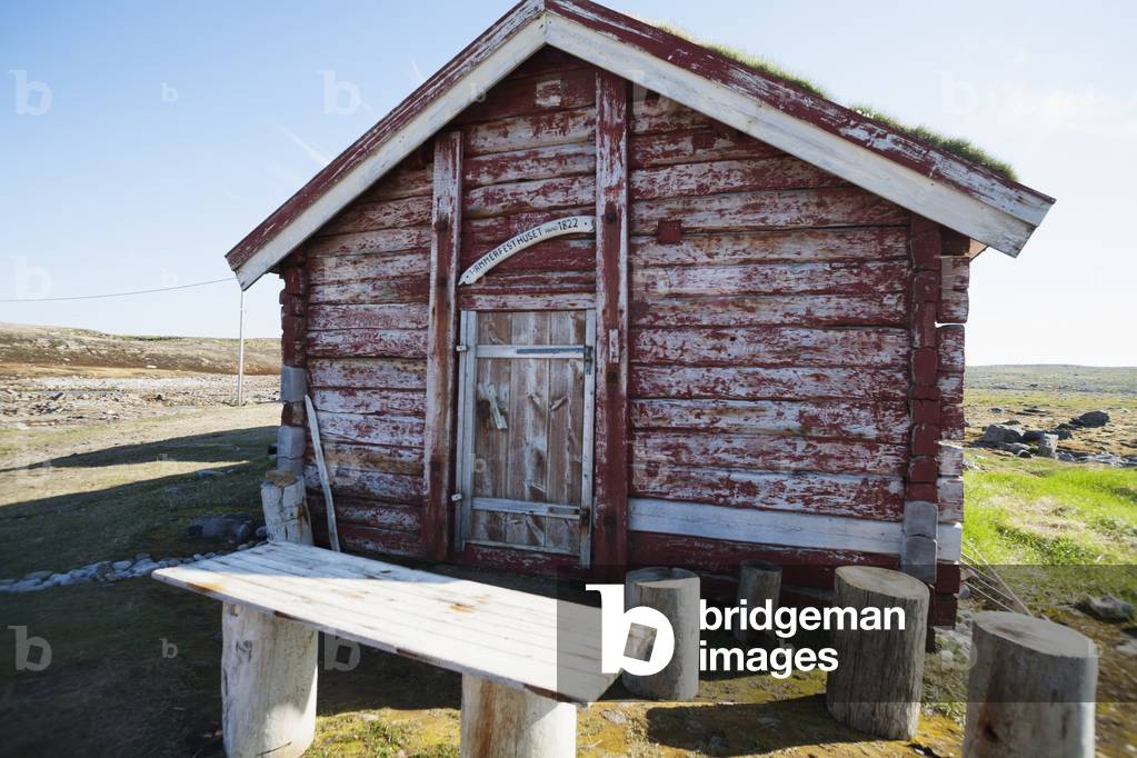 A worn and weathered wooden building, Svalbard, Norway (photo)
