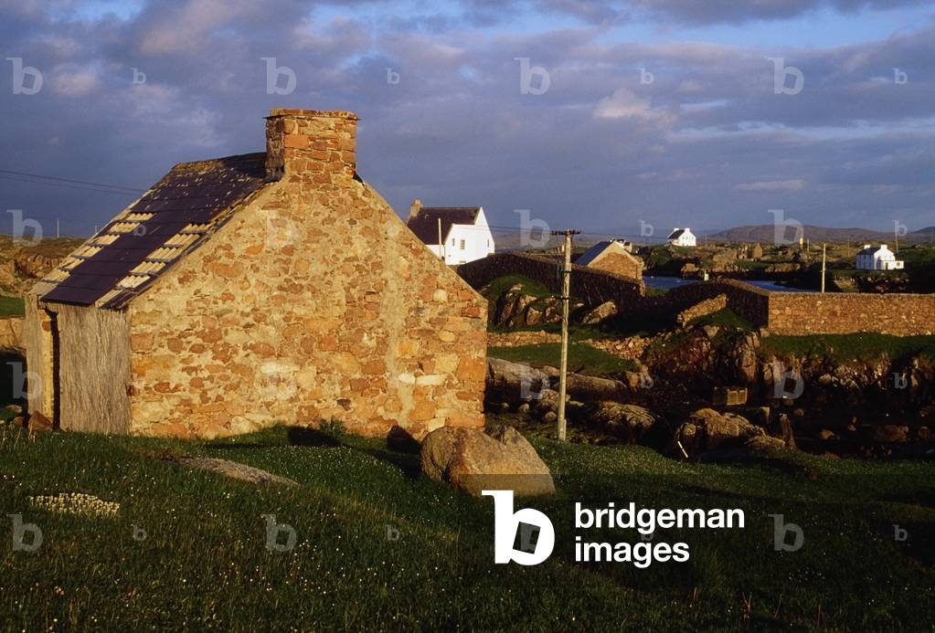 The Rosses, Co Donegal, Ireland, Traditional Cottages (photo)