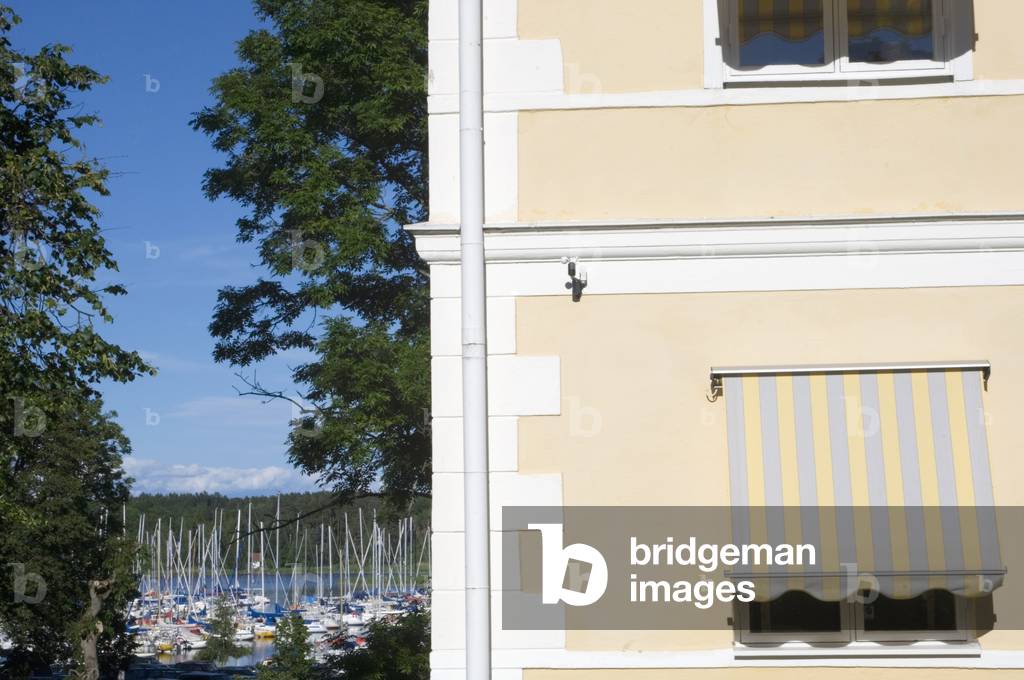 Detail on Sundbyholm Manor, Lake Malaren, Eskilstuna, Sweden (photo)