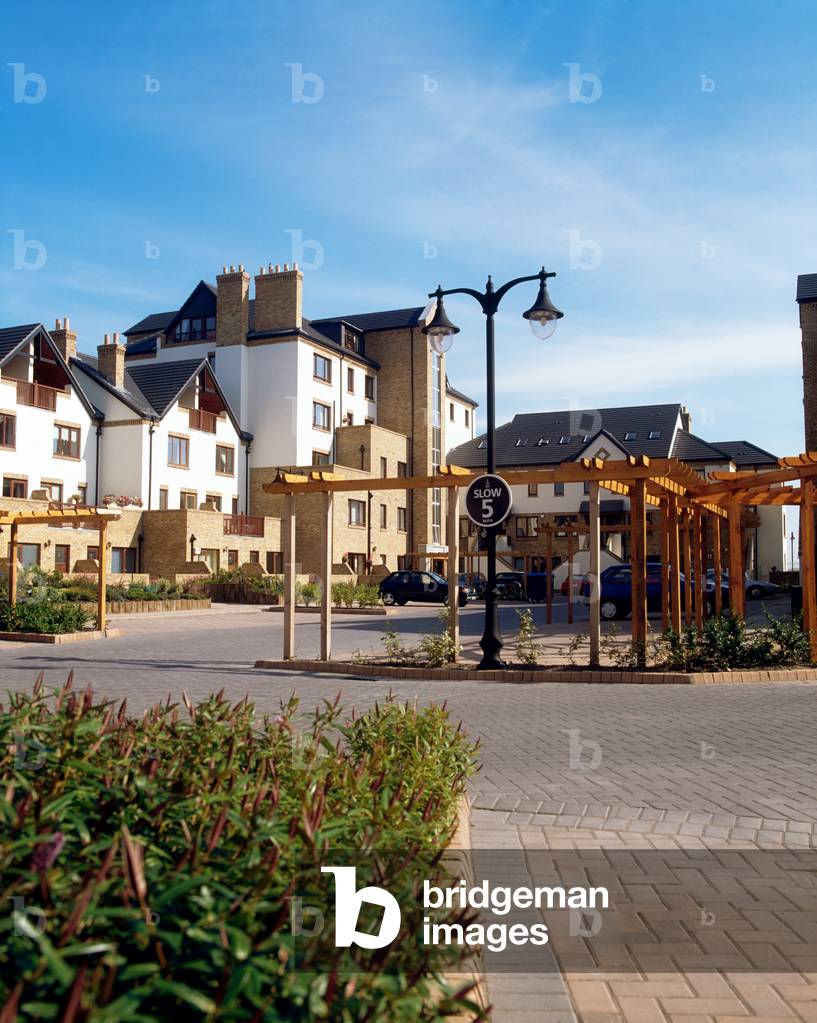 Malahide, Co Dublin, Ireland, Interior Courtyard In Malahide Marina Village (photo)