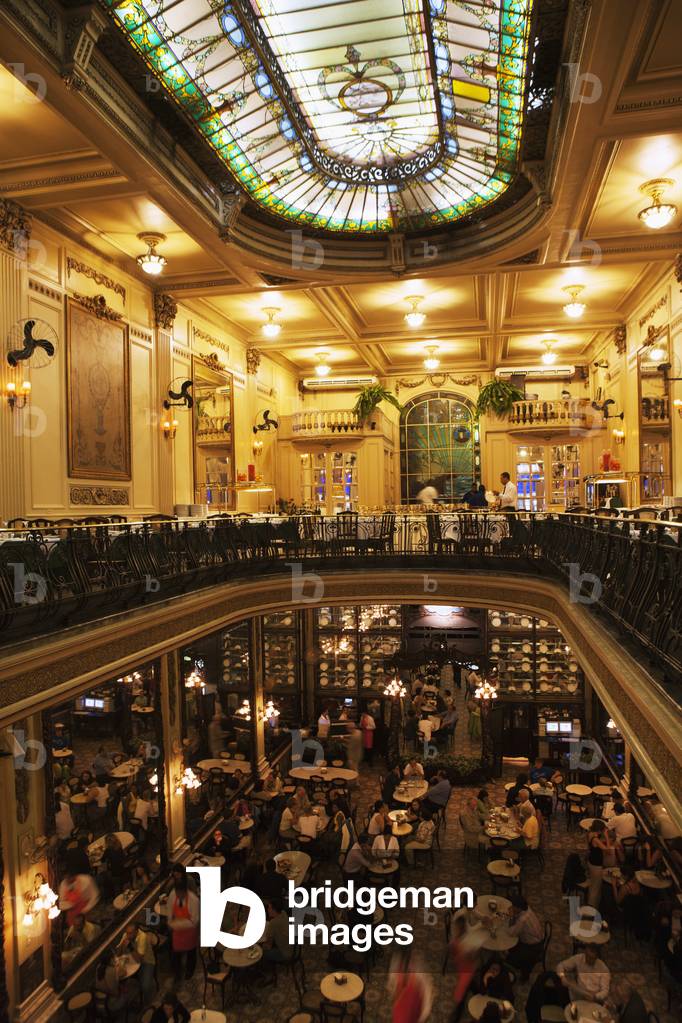 Confeitaria Colombo cafe-restaurant in downtown district, Rio de Janeiro, Brazil (photo)