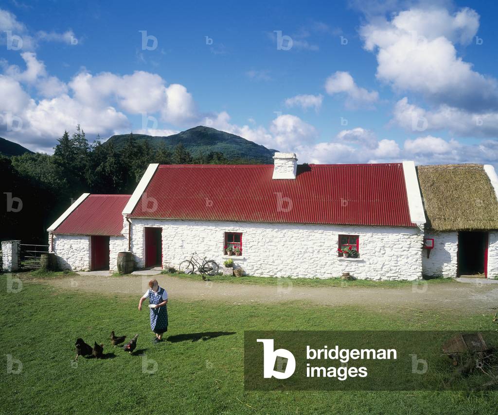 Muckross Traditional Farms, Killarney National Park, Co Kerry, Ireland; Working Representation Of Farming Before Electricity (photo)