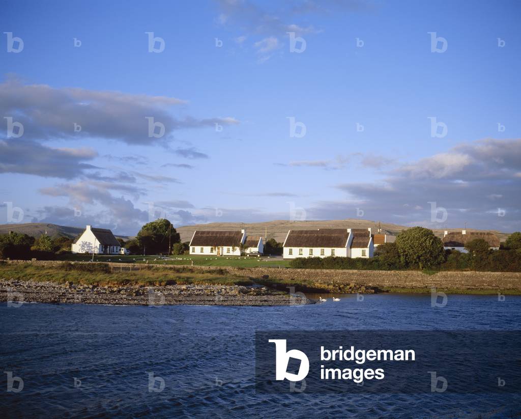 Ballyvaughan,Co Clare,Ireland;Houses Along Coastline (photo)