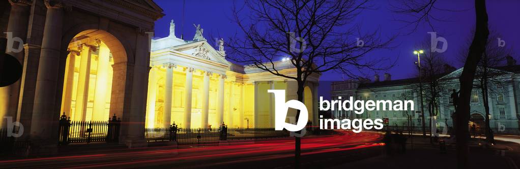 Bank Of Ireland, College Green, Dublin, Co Dublin, Ireland; Former Irish Houses Of Parliament (photo)