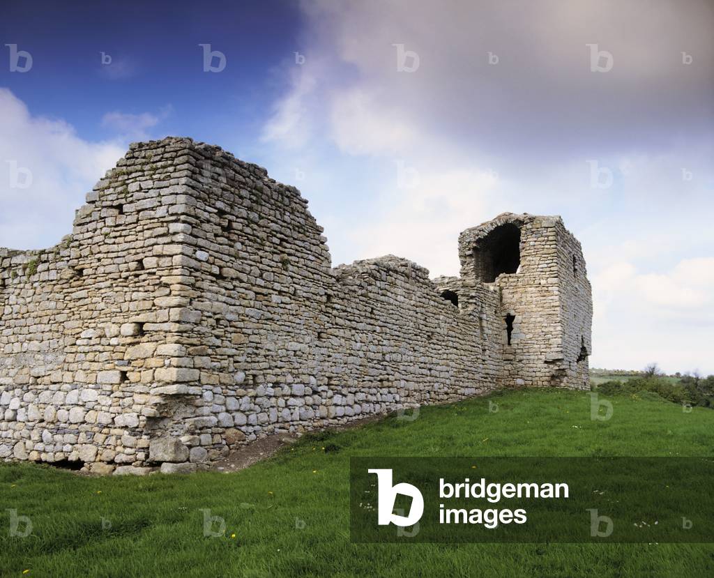 Ballyloughan Castle, Co Carlow, Ireland; 13Th Century Castle Ruins Near Muinebeag (photo)