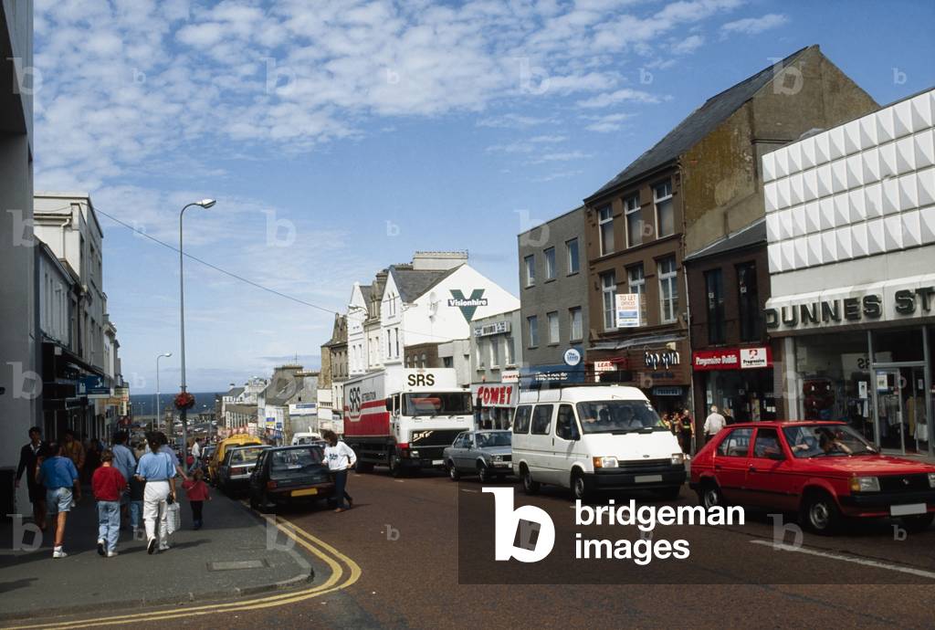 Newry,Co Down,Northern Ireland;Busy City Street (photo)