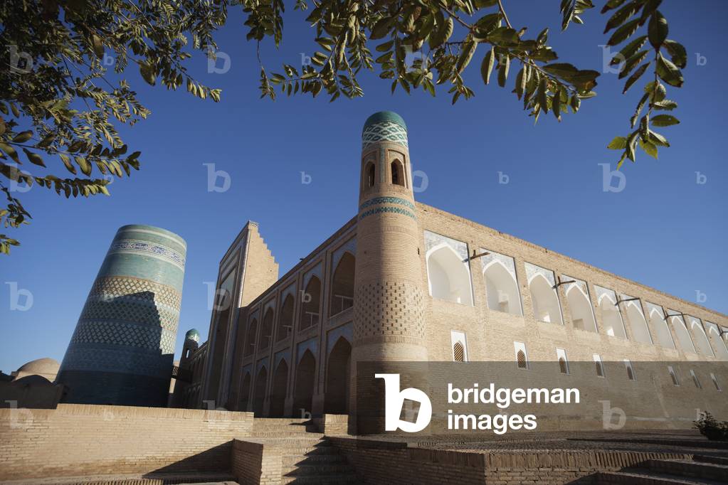 Hotel Khiva (formerly Mohammed Amin Khan Madrassah), Ichan Kala Old City, Kizilkum desert, Khiva, Khwarezm region, Uzbekistan (photo)