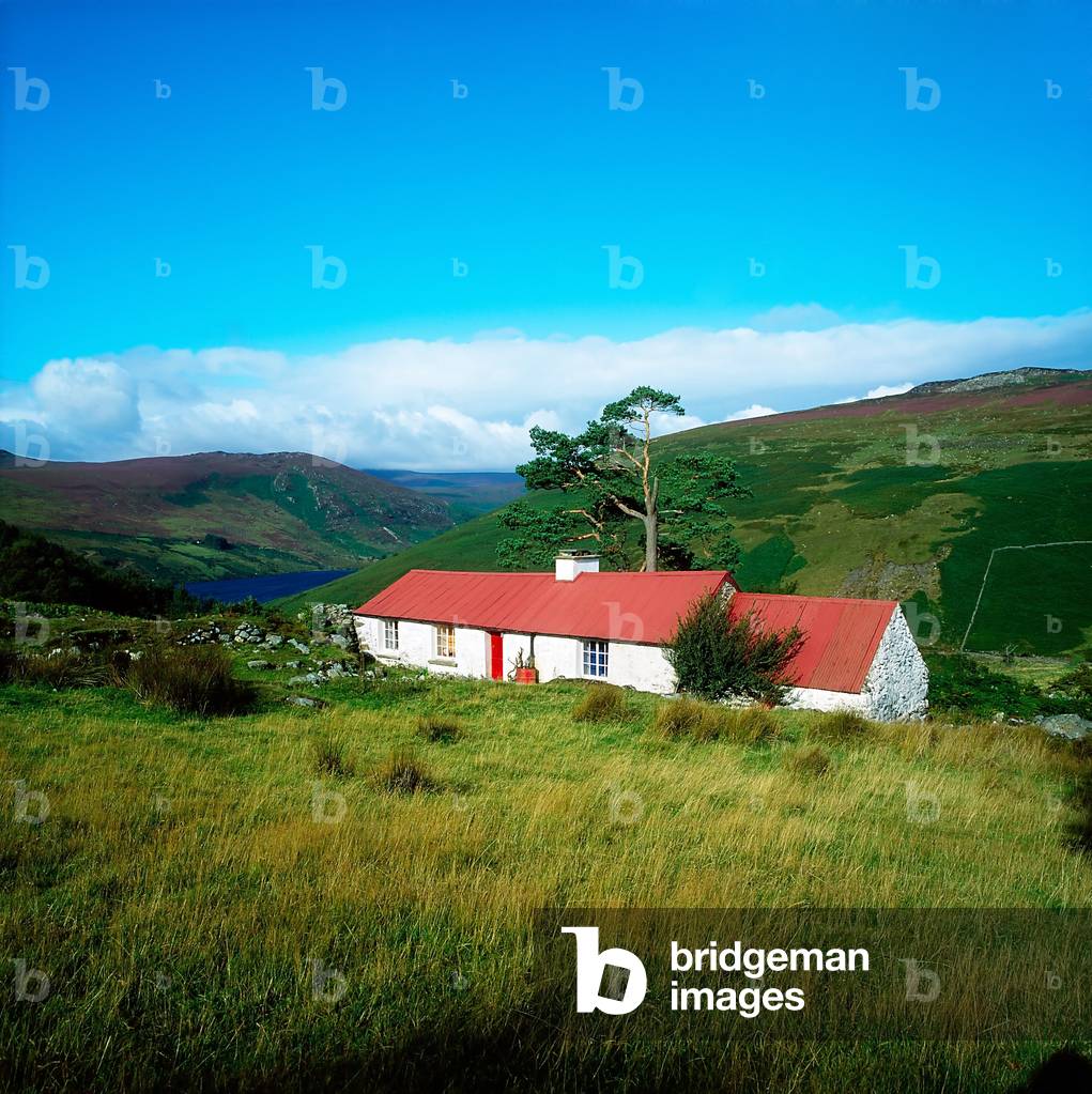Traditional Cottages, Lough Dan, County Wicklow (photo)