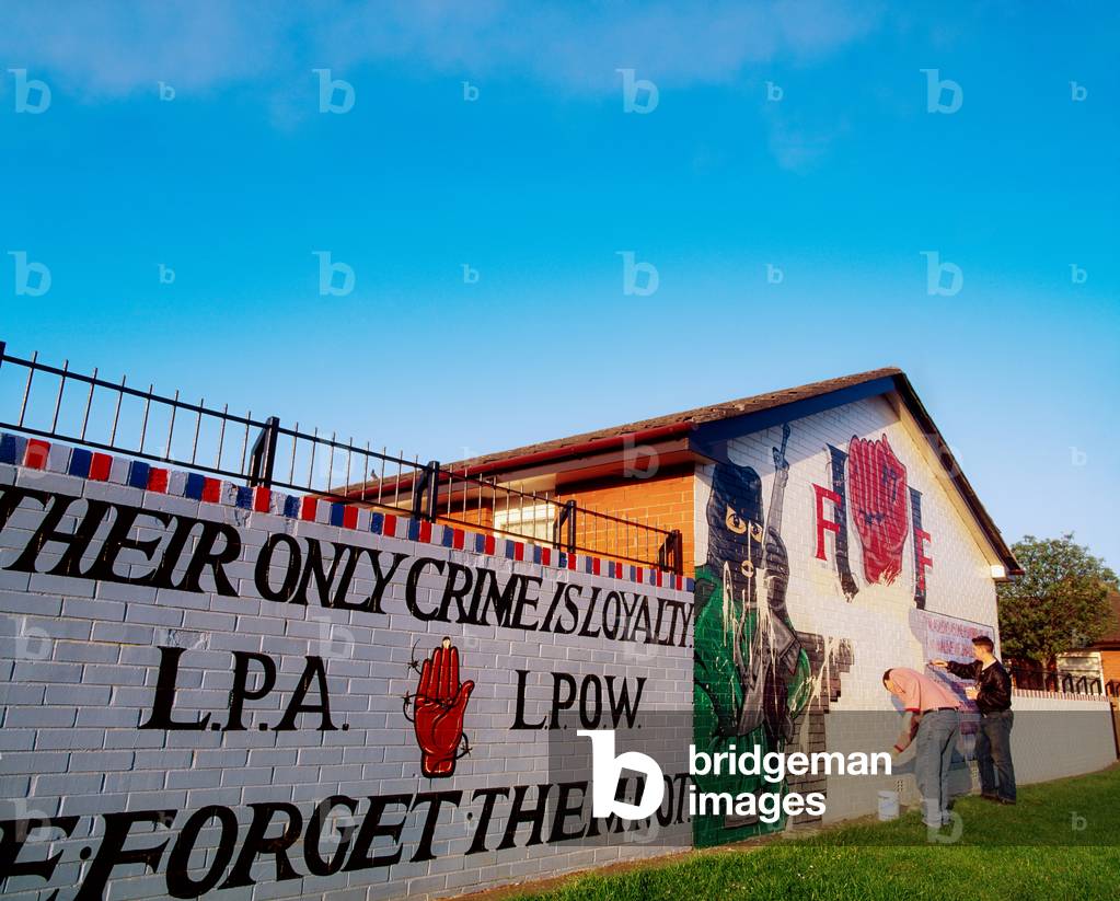 Belfast, Co Antrim, Northern Ireland, Newtownards Road, Loyalist Mural (photo)