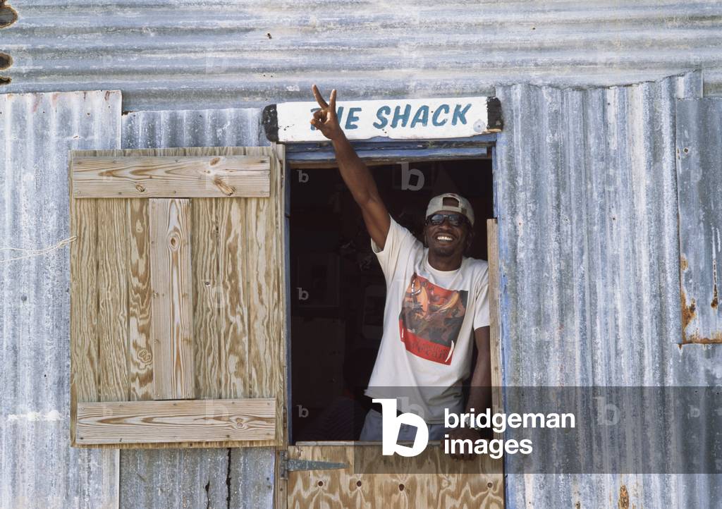 Man in The Door of The Local 'shack' (photo)