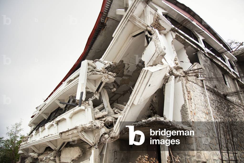 A Building Destroyed by the Earthquake, Port-Au-Prince, Haiti (photo)
