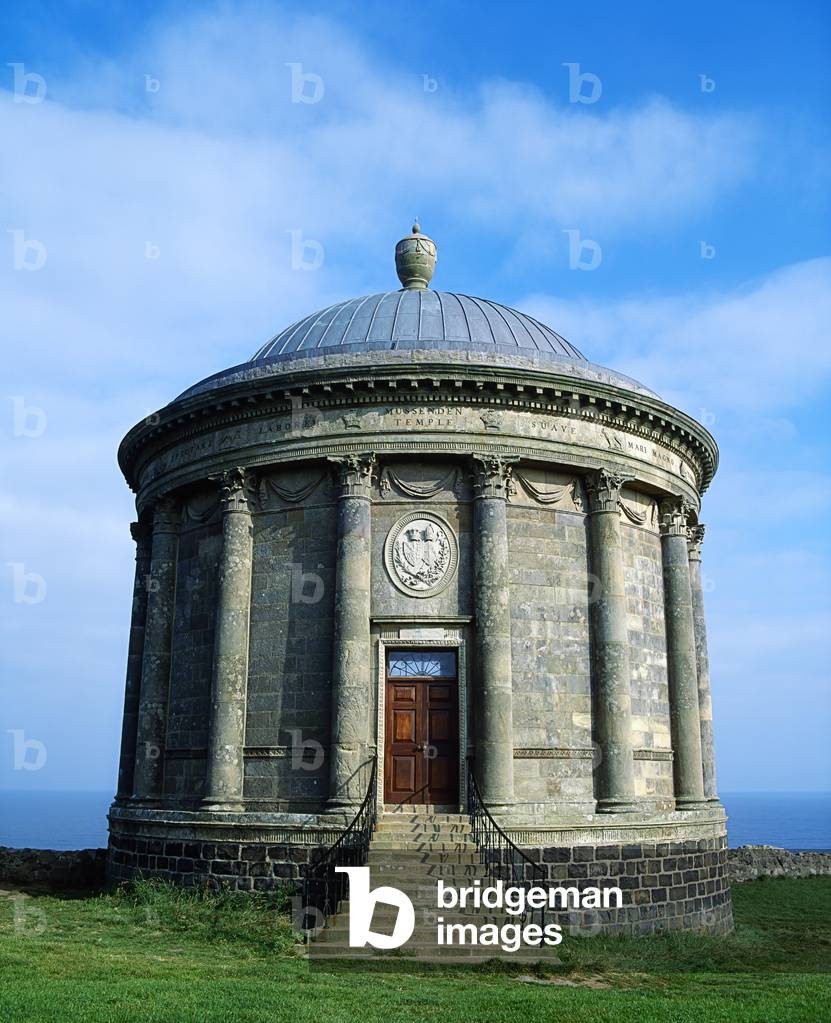 Mussenden Temple, Downhill Estate, Co Derry, Ireland; 18Th Century Building On The Cliffs Over The Atlantic (National Trust Property) (photo)