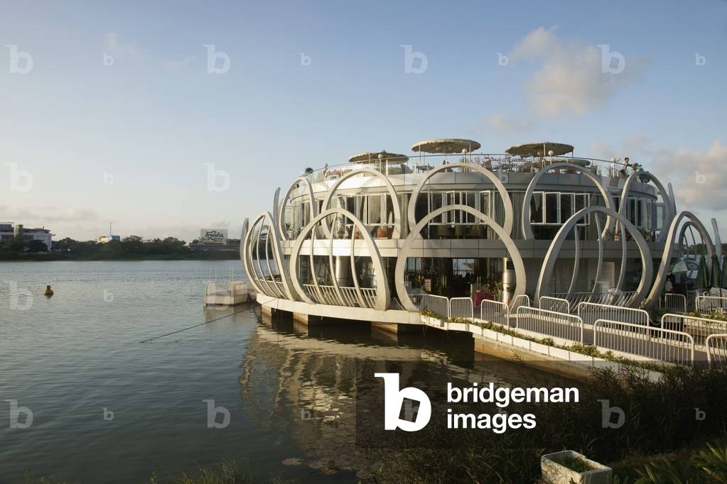Vietnam, Futuristic Restaurant on Perfume River, Hue (photo)