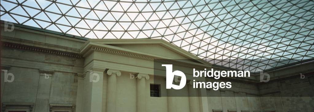 Roof of Great Court in British Museum, London, England, UK (photo)
